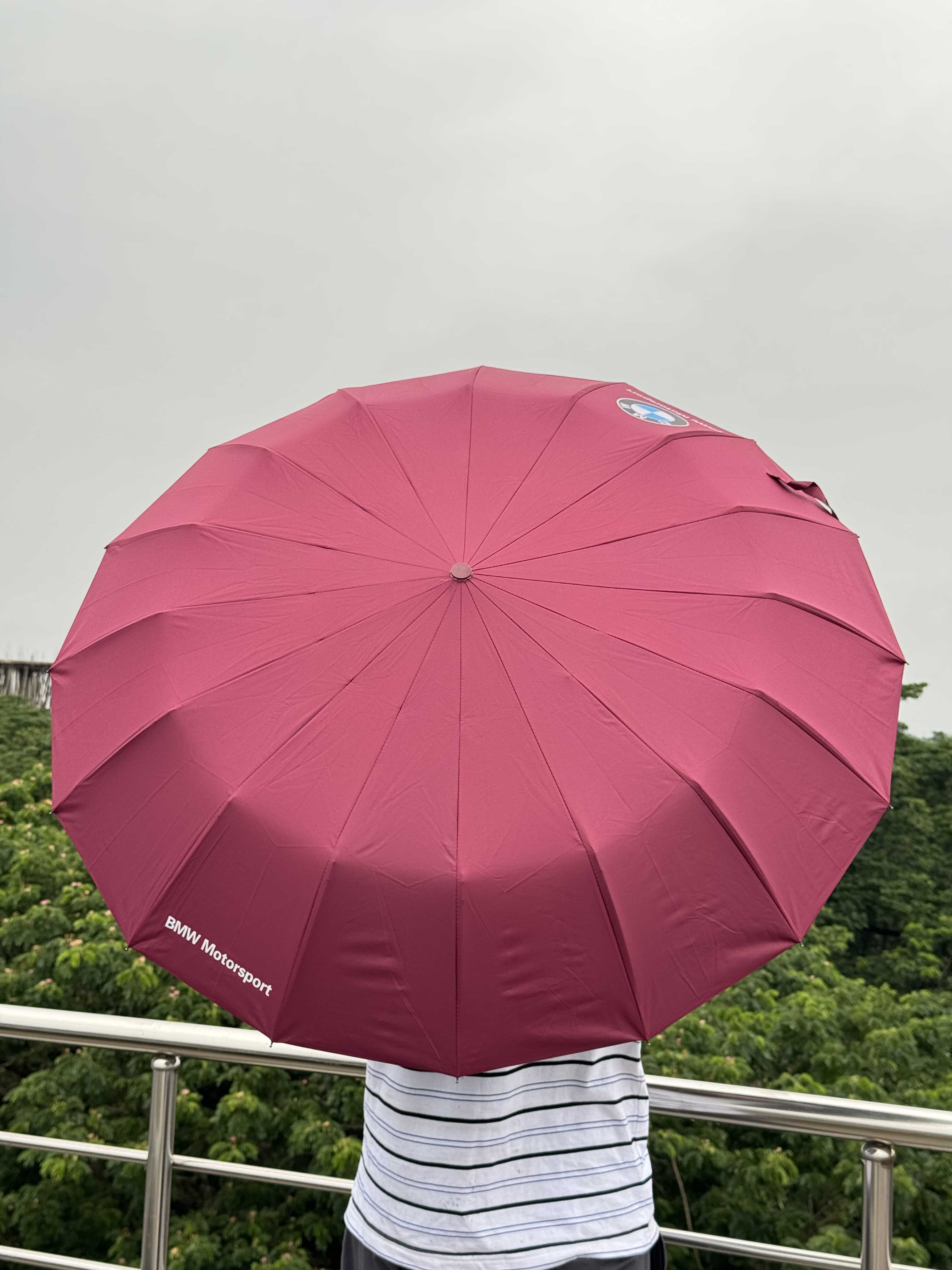 Bmw ১৬ শিক ৪৮ রিবস সুপার প্রিমিয়াম ছাতা (Latest Version হাতল)মেরুন