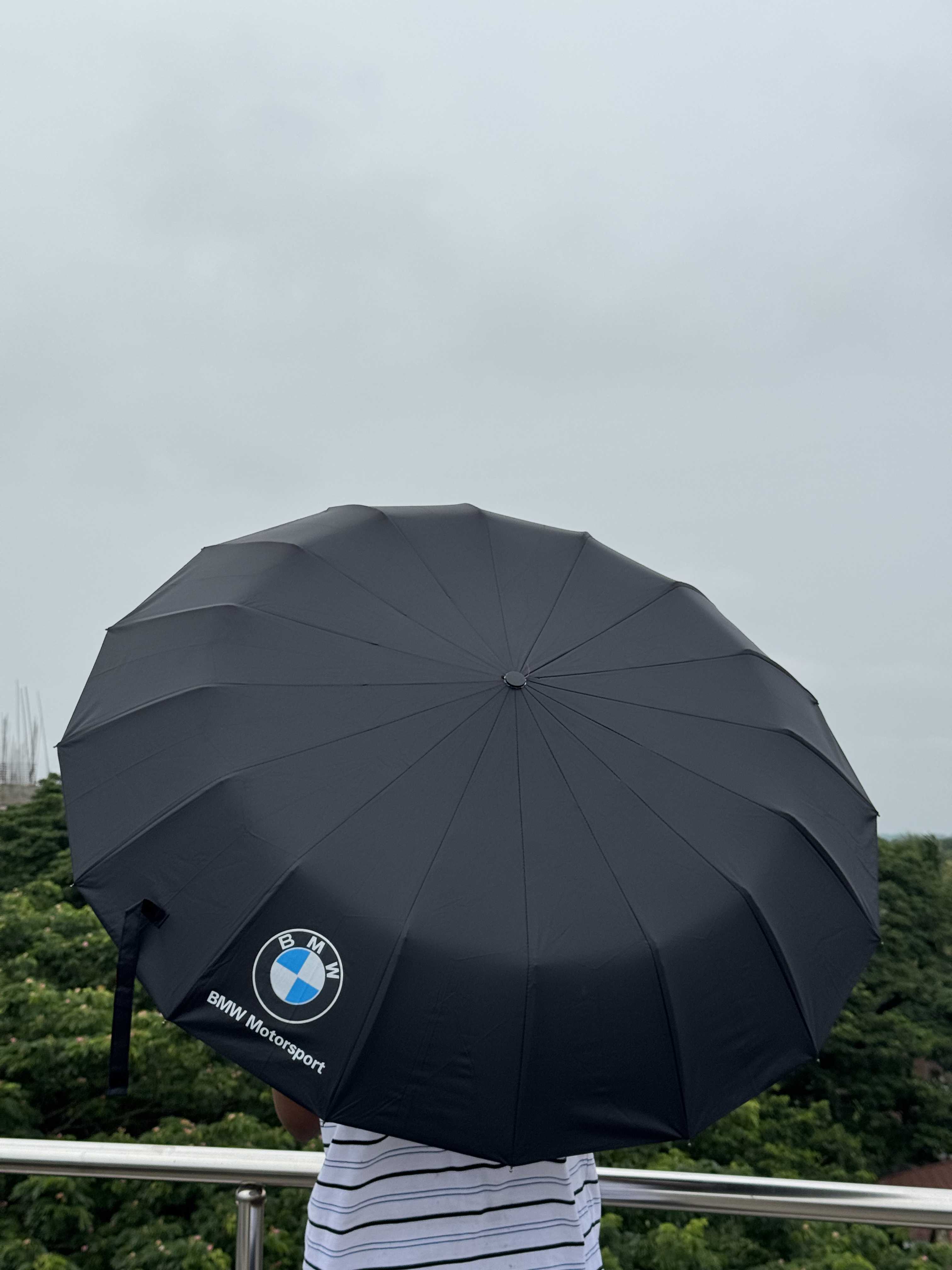 Bmw ১৬ শিক ৪৮ রিবস সুপার প্রিমিয়াম ছাতা (Latest Version হাতল)কালো